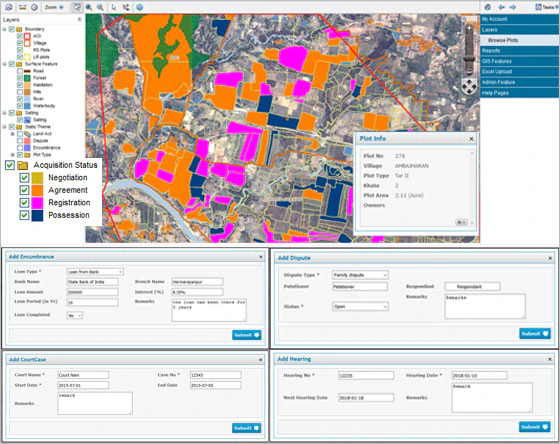 screenshot of Land Acquisition & Management Software